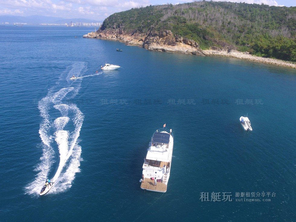 三亞旅游游艇租賃，三亞港至三亞角航線