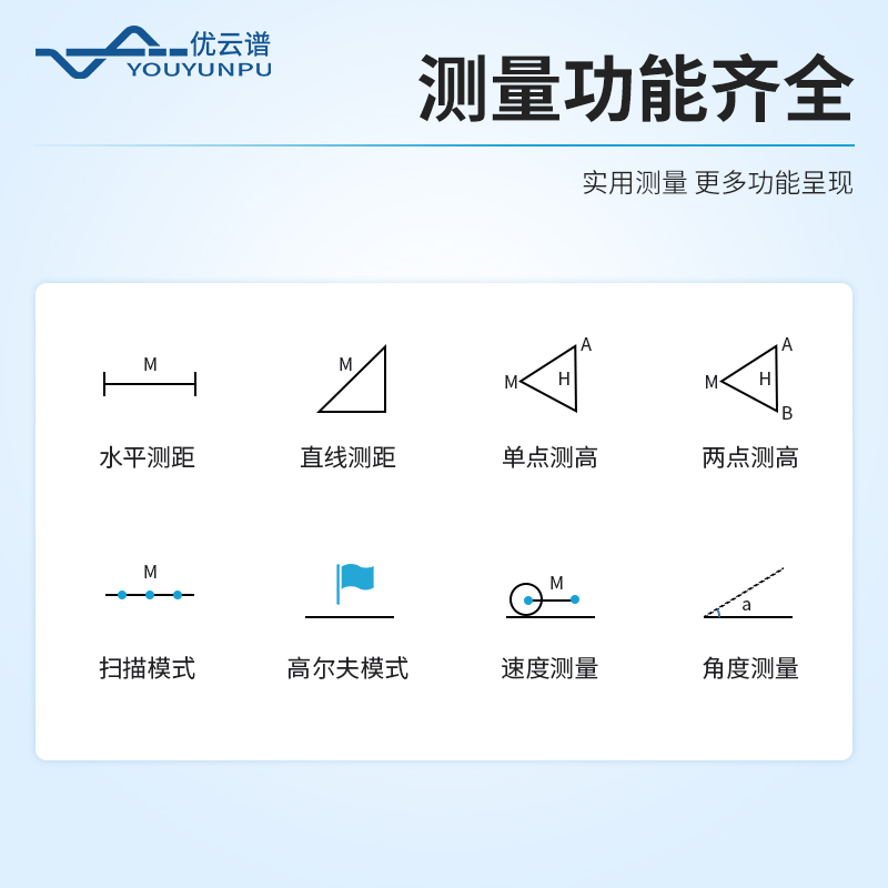 高精度激光測距測高儀